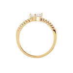 Bague Crush Plaqu&eacute; Or Jaune Oxyde De Zirconium - Bijoux fantaisie Femme | Marc Orian
