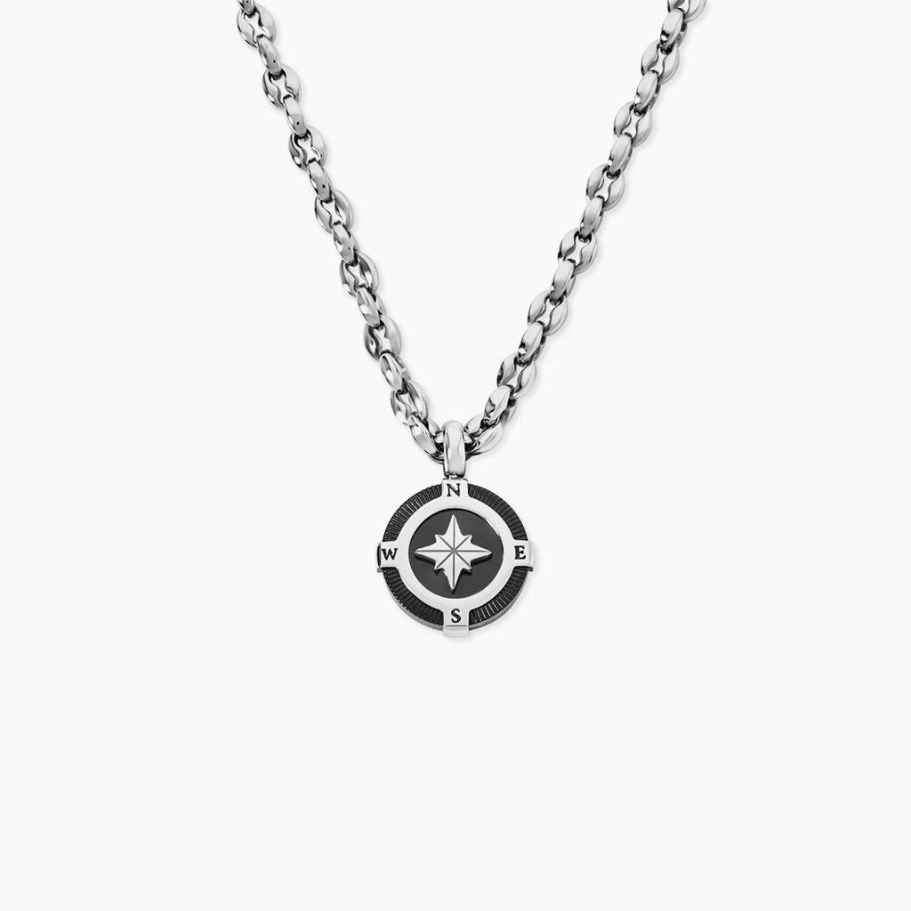 Collier Acier Blanc Kyliann - Colliers fantaisie Homme | Marc Orian
