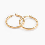 Cr&eacute;oles Adalie Lisse Plaqu&eacute; Or Jaune - Cr&eacute;oles Femme | Marc Orian