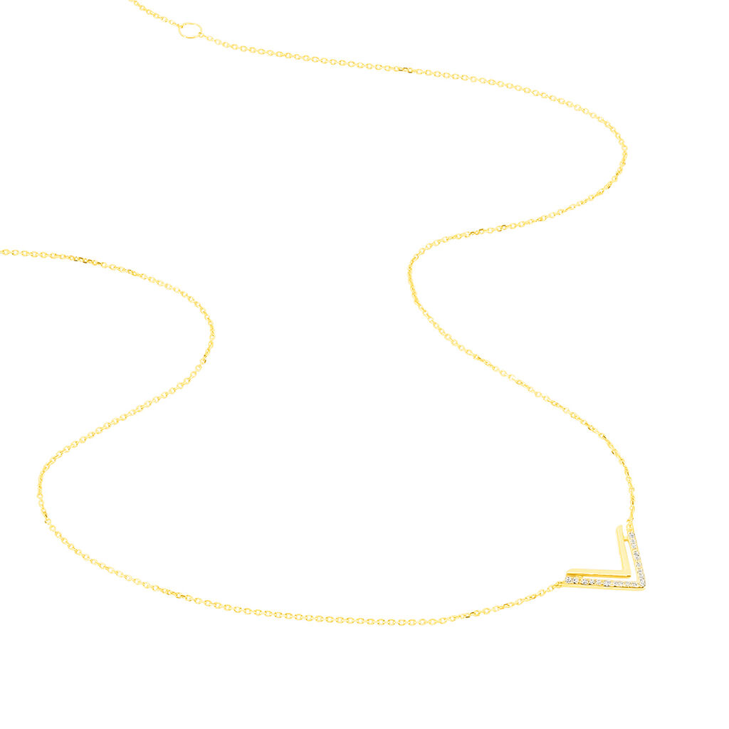 Collier Lorea Or Jaune Oxyde De Zirconium - Colliers Femme | Marc Orian