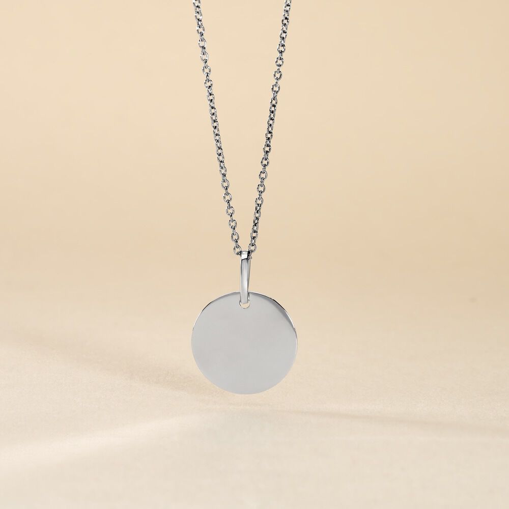 Pendentif Elisandre Argent Blanc - Bijoux personnalis&eacute;s Unisex | Marc Orian