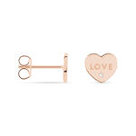 Boucles D'oreilles Puces Deven Argent Rose Oxyde De Zirconium - Puces Femme | Marc Orian