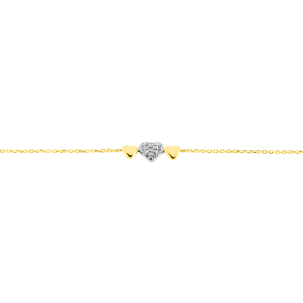 Bracelet Maiwena Or Jaune Diamant - Bracelets cha&icirc;nes Femme | Marc Orian