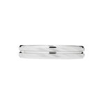 Alliance Shalena Ruban Plat Or Blanc - Alliances duo Unisex | Marc Orian