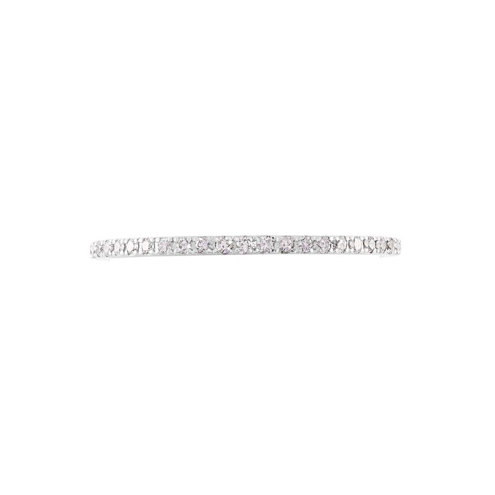 Alliance Lauralee Or Blanc Diamant - Alliances avec pierres Femme | Marc Orian