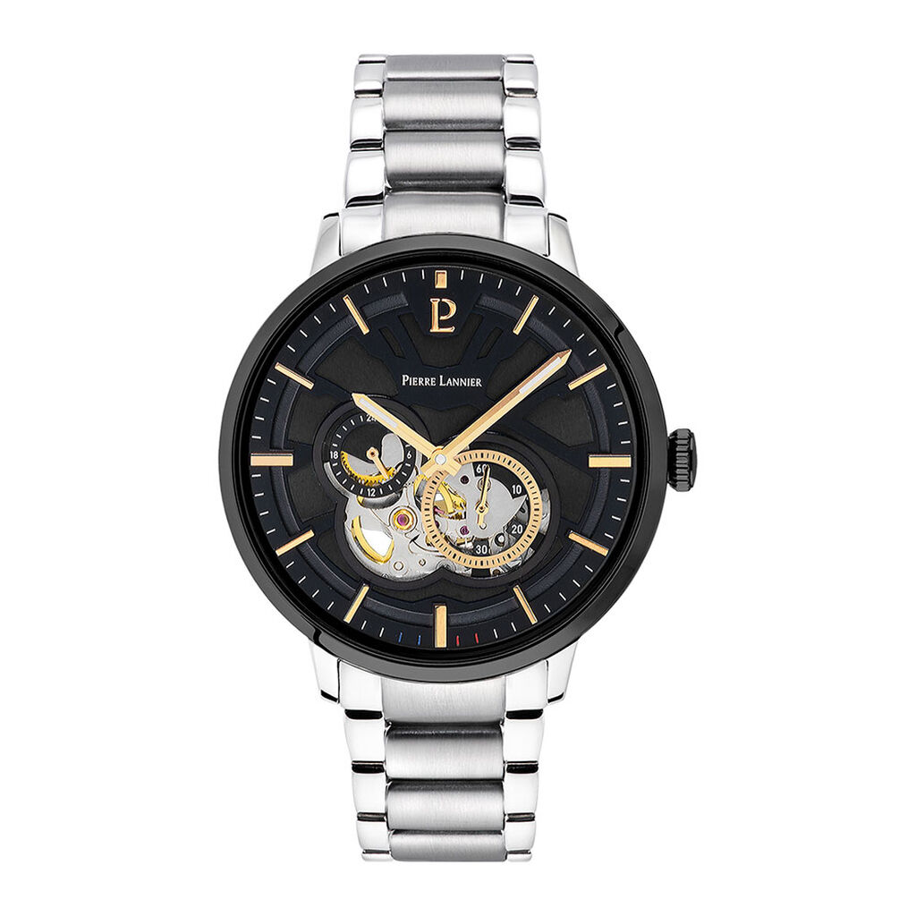 Montre Pierre Lannier Trio Noir - Montres automatiques Homme | Marc Orian