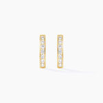 Boucles D'oreilles Jacoba Rondes Or Jaune Oxyde De Zirconium - Cr&eacute;oles Femme | Marc Orian