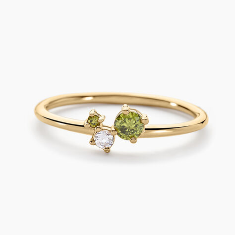 Bague Sharleen Plaqué Or Jaune Oxyde De Zirconium - Bagues avec pierre Femme | Marc Orian