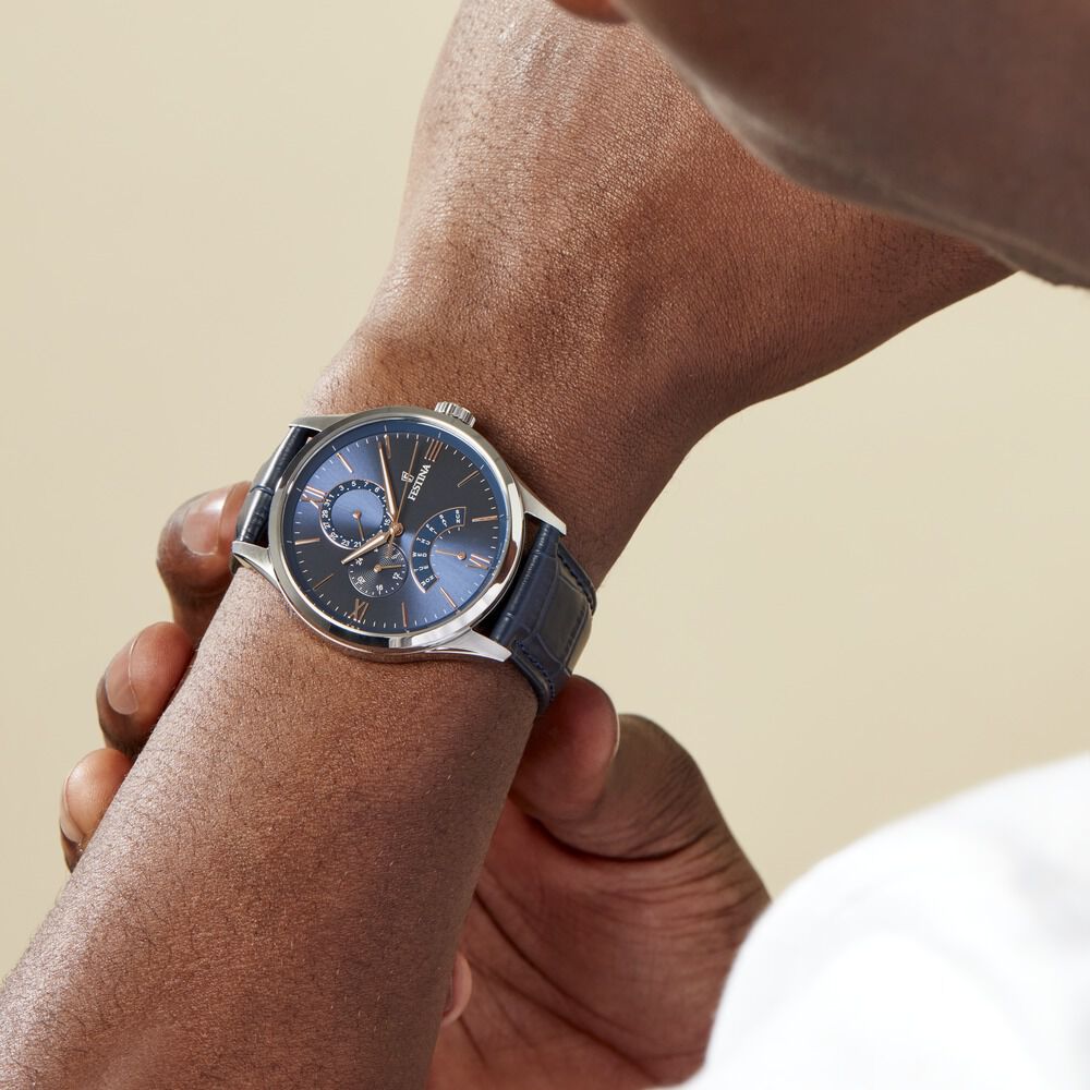 Montre festina hotsell homme bleu marine