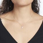 Collier Lisyae Or Blanc Diamant - Colliers avec pierres Femme | Marc Orian