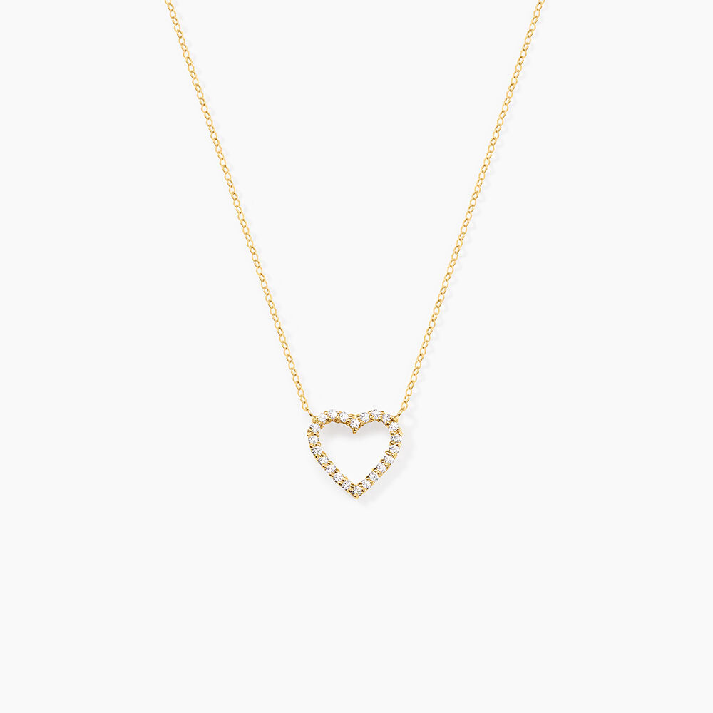 Collier Or Jaune Ansel Oxyde De Zirconium - Colliers avec pierres Femme | Marc Orian