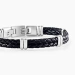 Bracelet Phebus Him Cuir De Vache Noir - Bracelets cuir Homme | Marc Orian