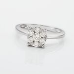 Bague Solitaire Or Blanc Dream Diamants - Parures de mariage Femme | Marc Orian