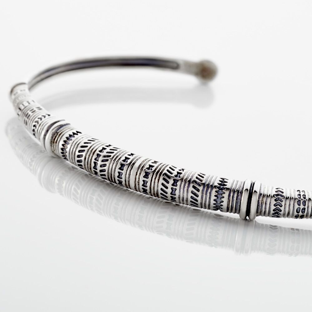 Bracelet Jonc Argent Gustav - Bracelets joncs Homme | Marc Orian