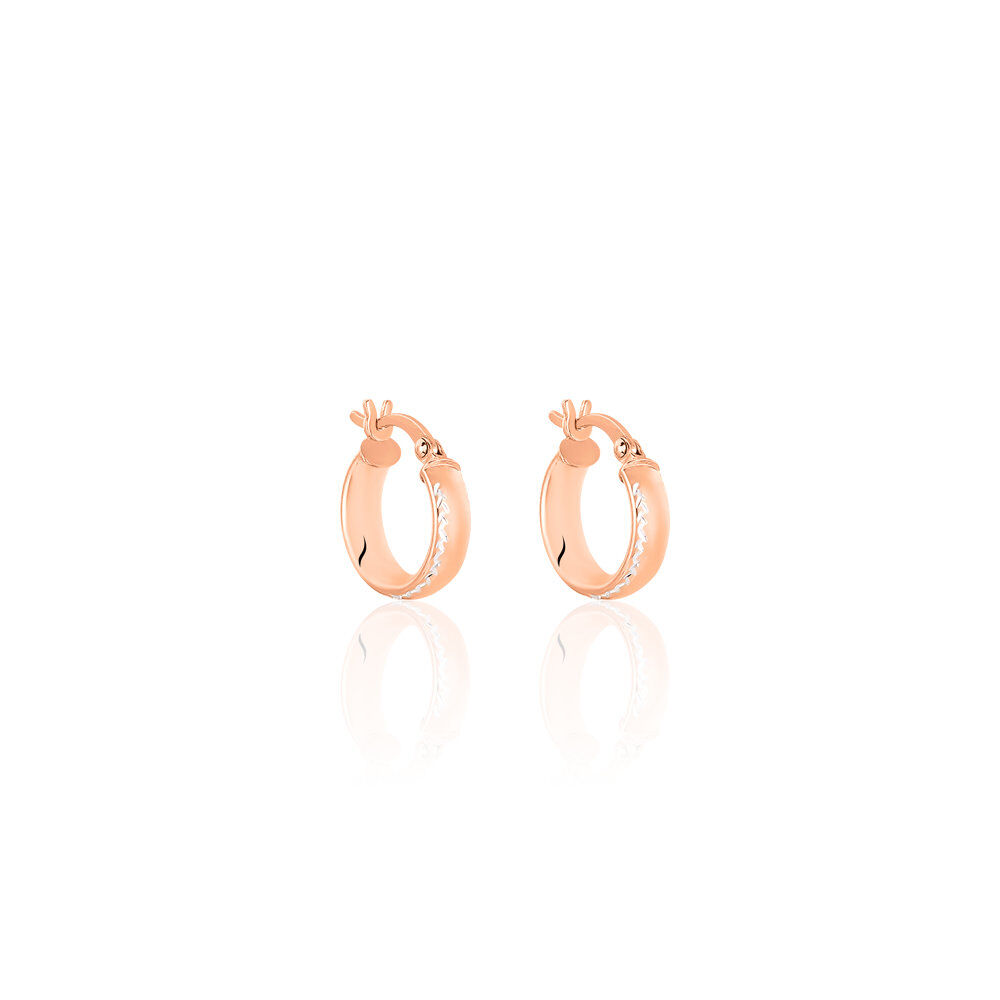 Créoles Argent Rose Ava - Créoles Femme | Marc Orian