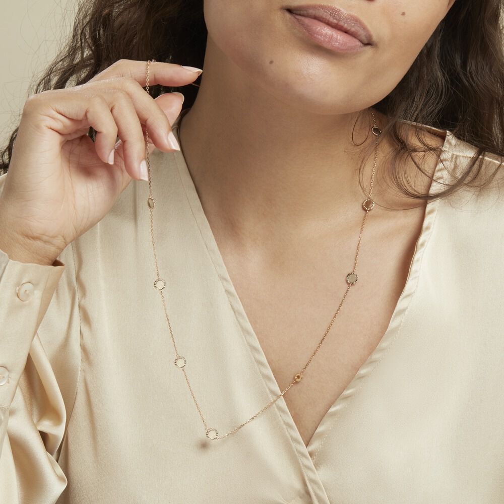 Collier Sautoir Priska Plaqué Or Jaune - Sautoirs Femme | Marc Orian