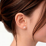 Boucles D'oreilles Puces Trefle Email Or Jaune - Puces Enfant | Marc Orian