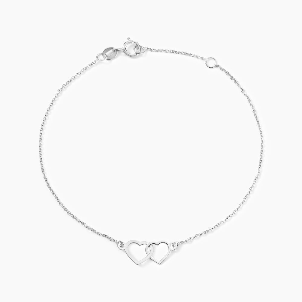 Bracelet Eleno Or Blanc - Bracelets Anneaux Entrelaces Femme | Marc Orian