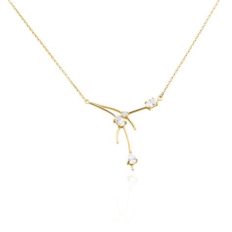 Collier Bertrane Plaqué Or Jaune Oxyde De Zirconium - Colliers avec pierres Femme | Marc Orian