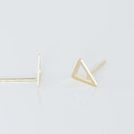 Boucles D'oreilles Puces Anne-berengere Triangle Or Jaune - Puces Femme | Marc Orian