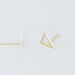 Boucles D'oreilles Puces Anne-berengere Triangle Or Jaune - Puces Femme | Marc Orian