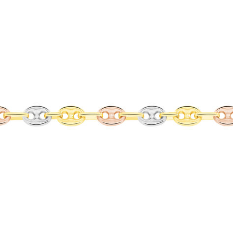 Collier Dami Maille Grain De Cafe Or Tricolore - Chaines Homme | Marc Orian
