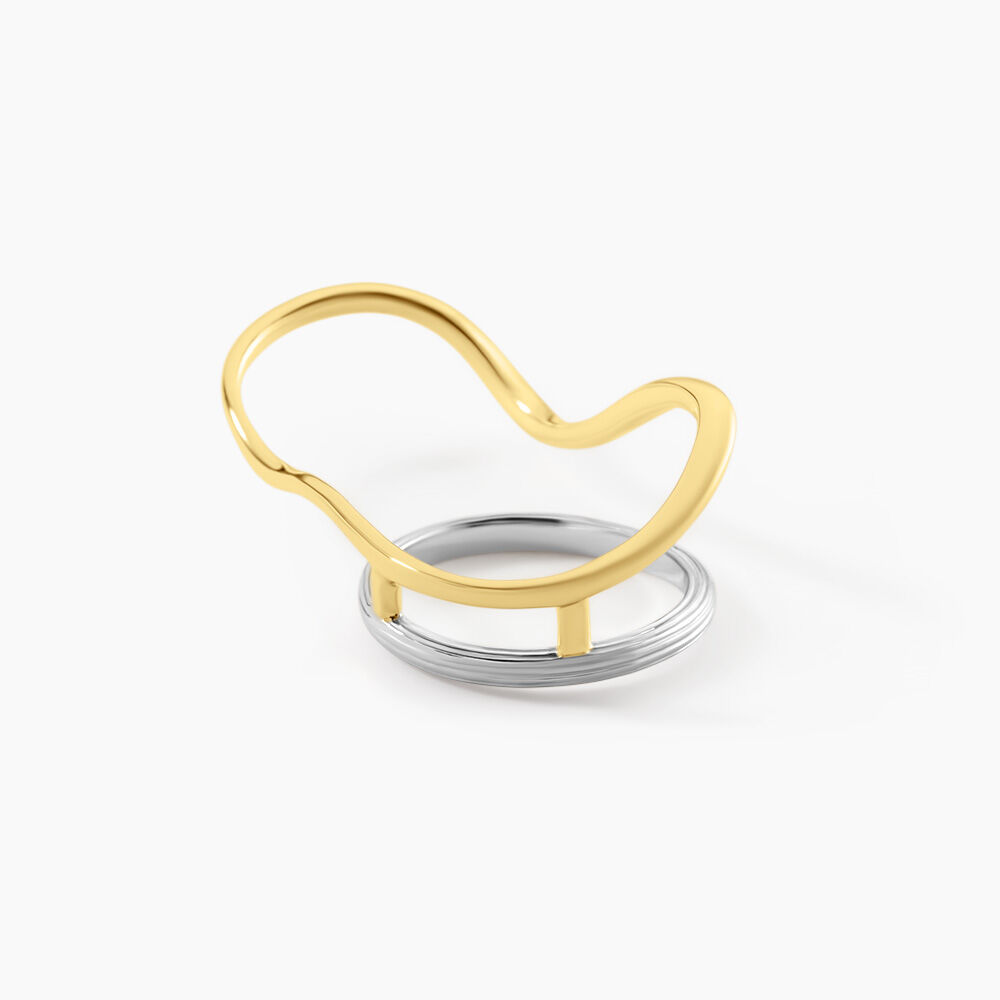 Bague Lara Argent Bicolore - Bijoux fantaisie Femme | Marc Orian
