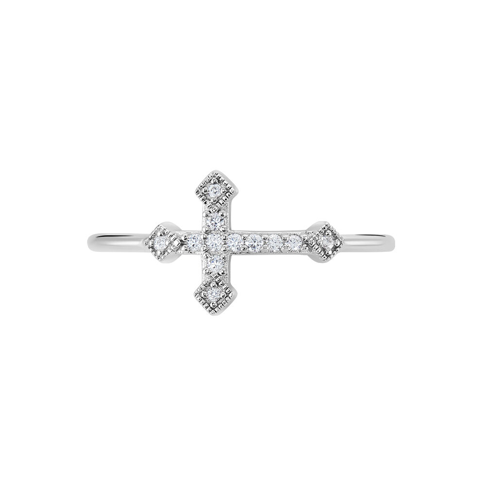 Bague Angel Argent Blanc Oxyde De Zirconium - Bagues avec pierre Femme | Marc Orian