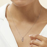 Collier Marnie Or Blanc Diamant - Colliers avec pierres Femme | Marc Orian