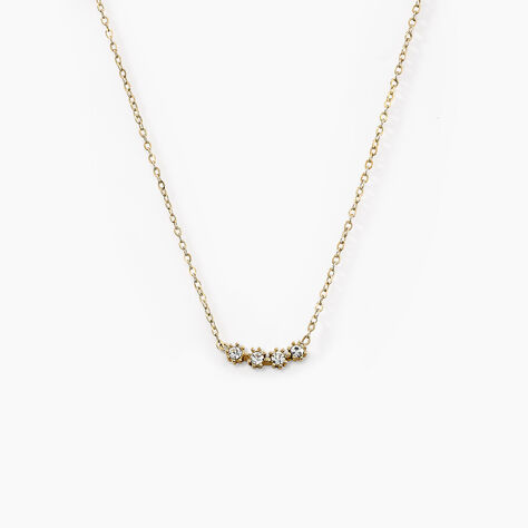 Collier Eva Acier Jaune Cristal - Colliers avec pierres Femme | Marc Orian