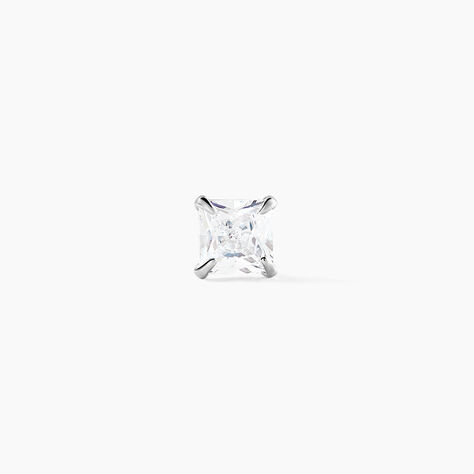 Boucle D'oreille Puce Unitaire Paco Argent Blanc Oxyde De Zirconium - Puces Homme | Marc Orian