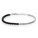 Bracelet Acier Blanc Christiano Onyx - Bracelets chaînes Homme | Marc Orian