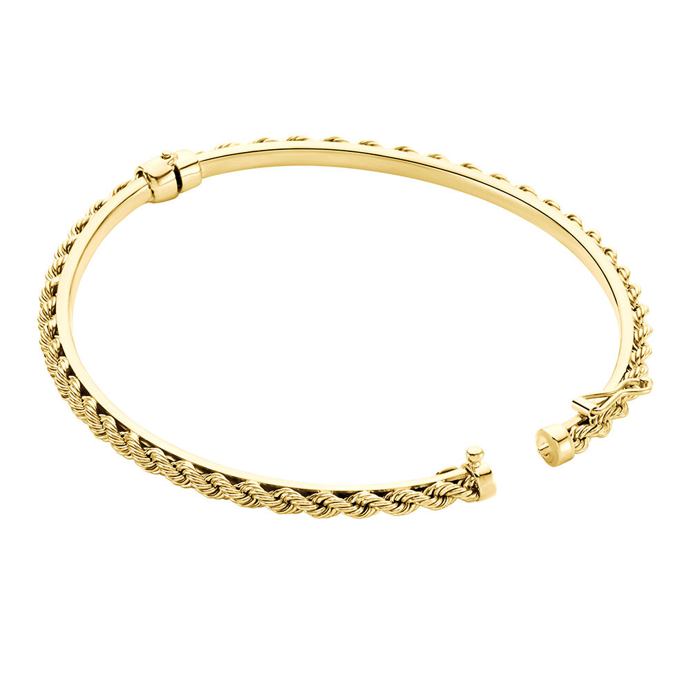 Bracelet Jonc Cordeline Or Jaune - Bracelets joncs Femme | Marc Orian