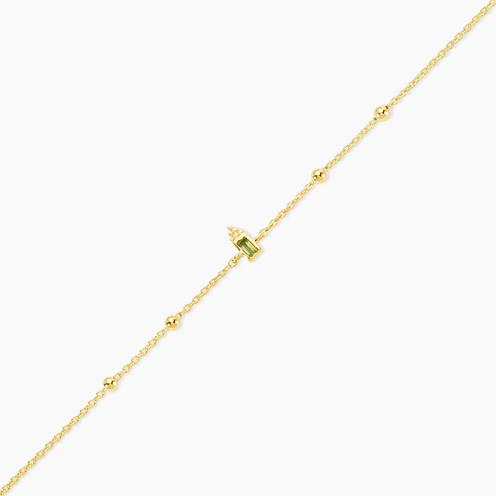 Bracelet Poem Argent Jaune P&eacute;ridot - Bracelets fantaisie Femme | Marc Orian