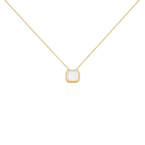 Collier Alyhana Plaque Or Jaune Nacre - Colliers avec pierres Femme | Marc Orian