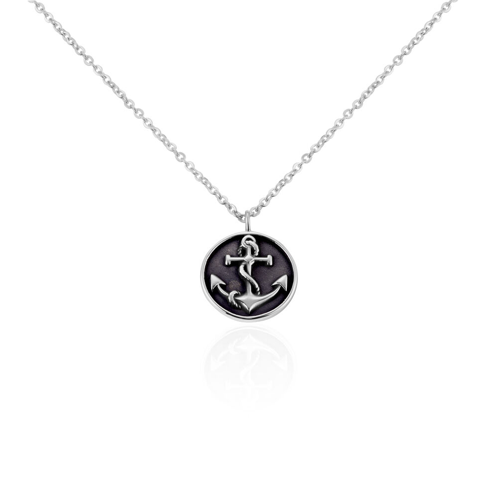 Collier Marin Acier Blanc - Colliers Homme | Marc Orian
