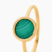 Bague Florica Or Jaune Malachite - Bagues de promesse Femme | Marc Orian