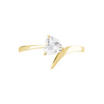 Bague Valeriana Or Jaune Oxyde De Zirconium - Solitaires Femme | Marc Orian