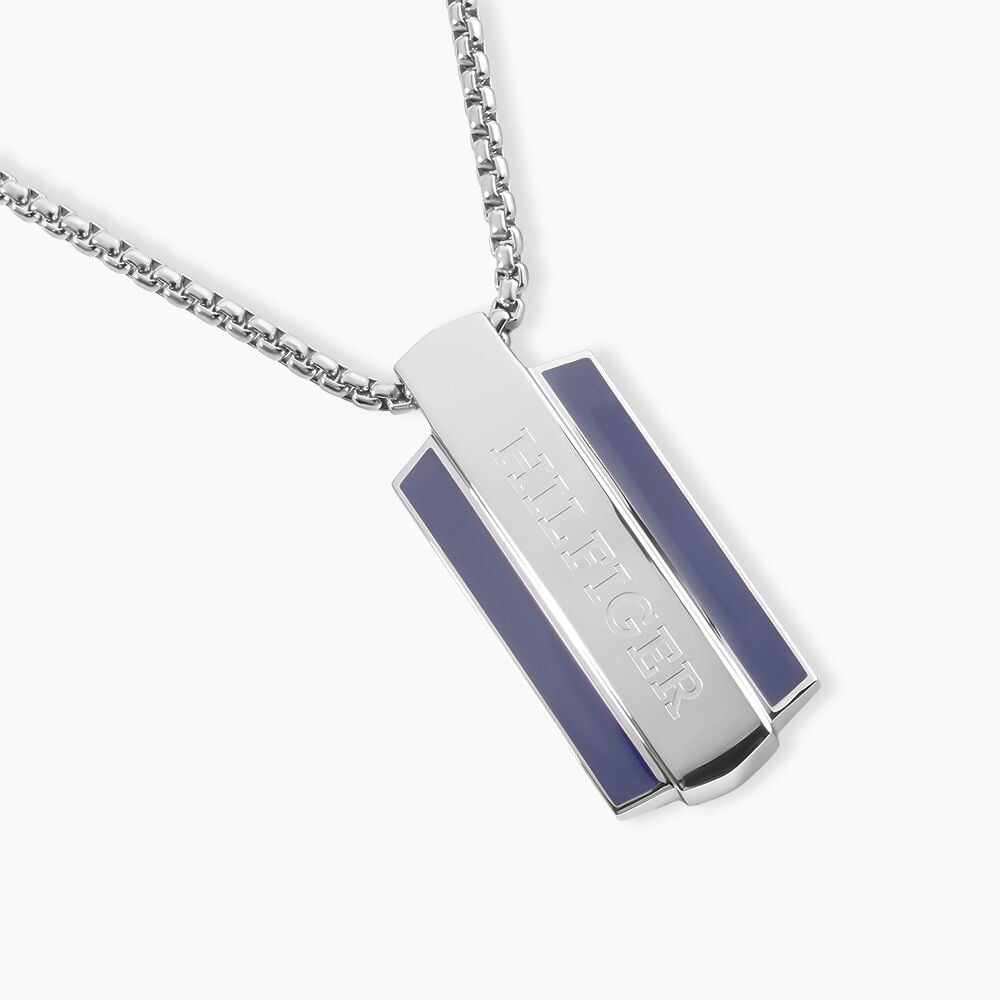 Collier Tommy Hilfiger Parker Acier Blanc - Colliers fantaisie Homme | Marc Orian