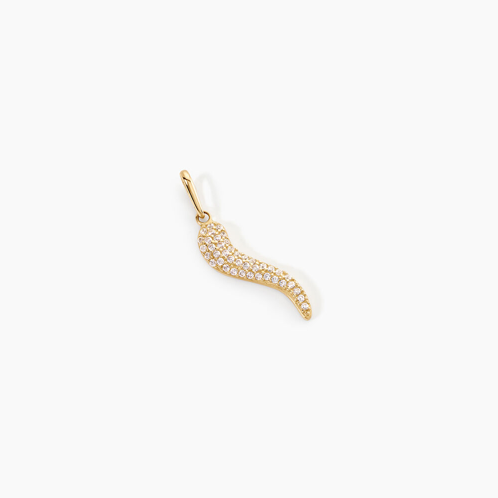 Pendentif Edmondine Or Jaune Oxyde De Zirconium - Pendentifs Femme | Marc Orian