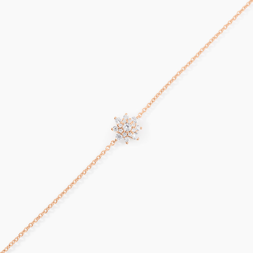 Bracelet Lorraine Argent Rose Oxyde De Zirconium - Bracelets fantaisie Femme | Marc Orian