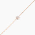 Bracelet Lorraine Argent Rose Oxyde De Zirconium - Bracelets fantaisie Femme | Marc Orian