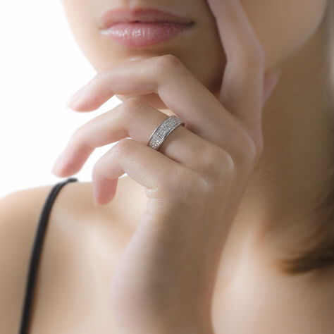 Bague Setti Or Blanc Diamant - Bagues Femme | Marc Orian