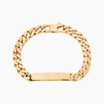 Bracelet Identit&eacute; Clement Plaqu&eacute; Or Jaune - Gourmettes Homme | Marc Orian