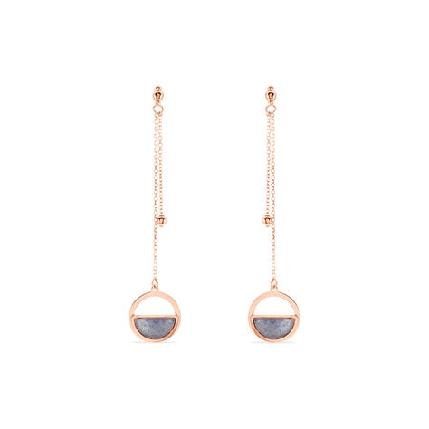 Boucles D'oreilles Or Jaune Cendra Forme Cercle - Pendantes Femme | Marc Orian