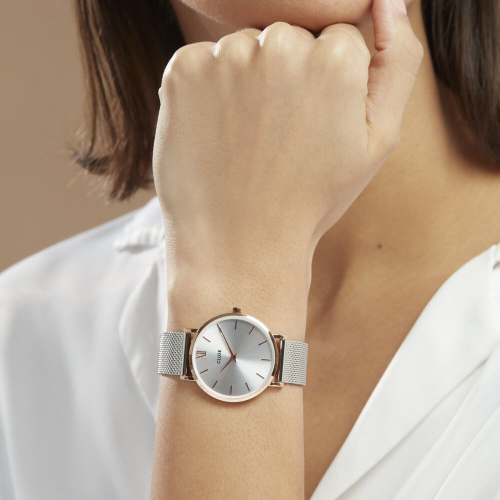 Montre Cluse Minuit Argent - Montres étanches Femme | Marc Orian