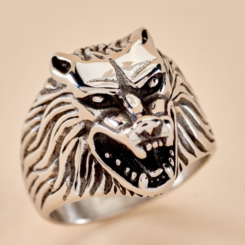 Bague Acier Vieillit Ronel - Bague fantaisie Homme | Marc Orian