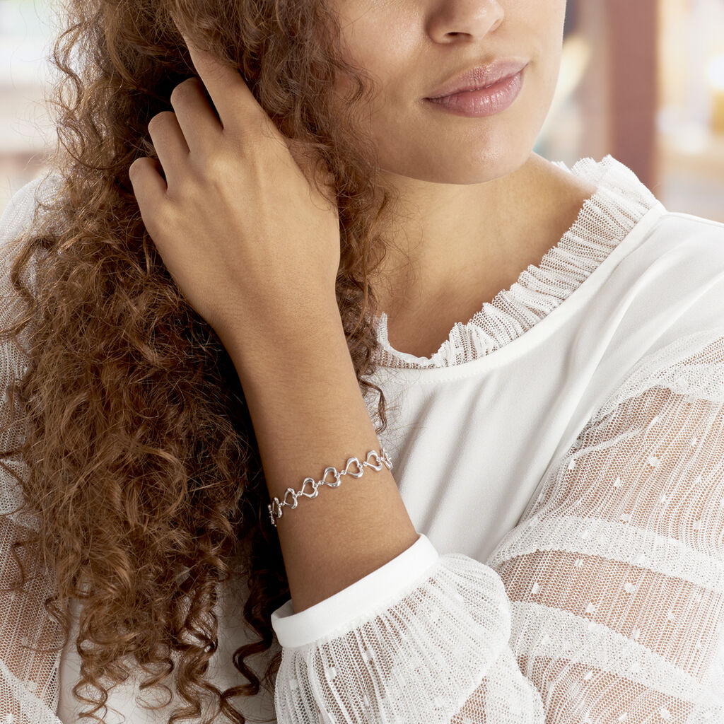 Bracelet Cleofee Argent Blanc - Bracelets chaînes Femme | Marc Orian