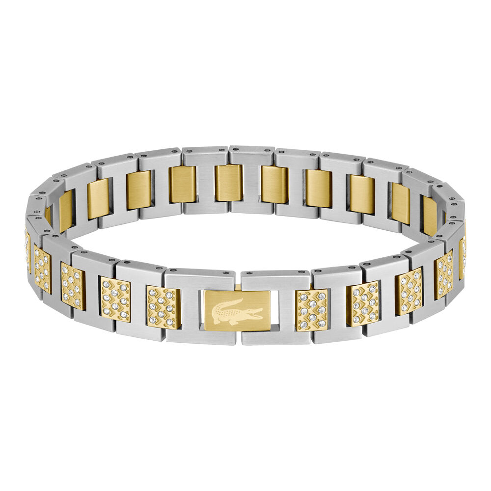 Bracelet Lacoste Metropole Acier Bicolore - Bracelets cha&icirc;nes Unisex | Marc Orian