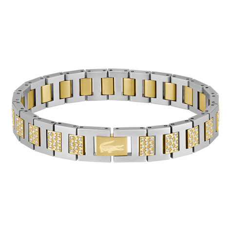 Bracelet Lacoste Metropole Acier Bicolore - Bracelets cha&icirc;nes Unisex | Marc Orian